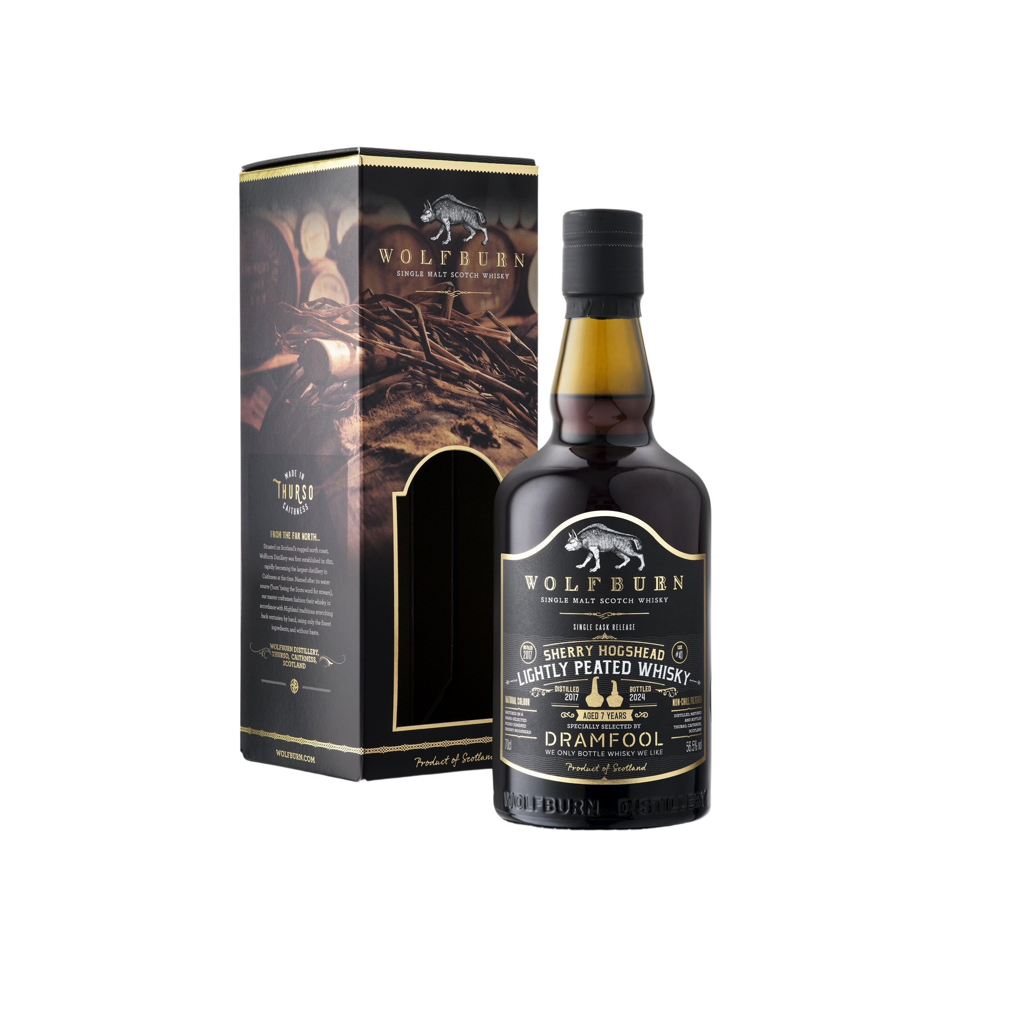 Dramfool Wolfburn Peated PX Hogshead The Rare Liquor King