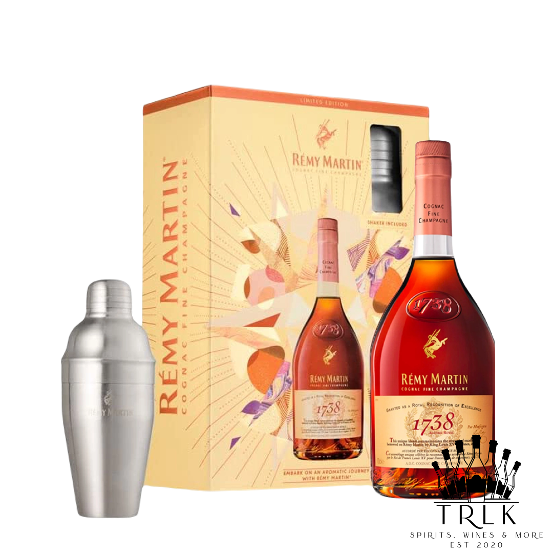 Remy Martin 1738 with Shaker Tin