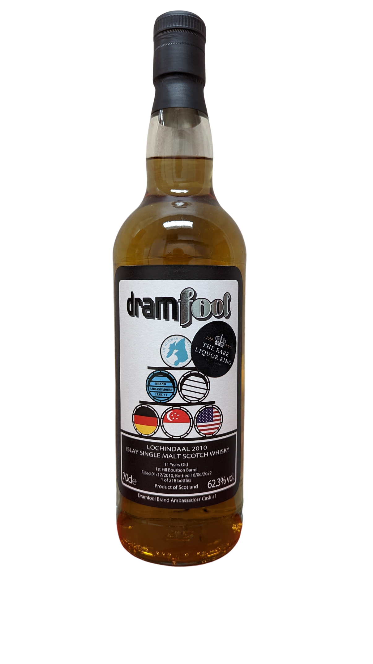 Dramfool Lochindaal 11yo Ambassador Cask No1 The Rare Liquor King