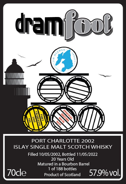 Dramfool Port Charlotte 2002 Bourbon Barrel